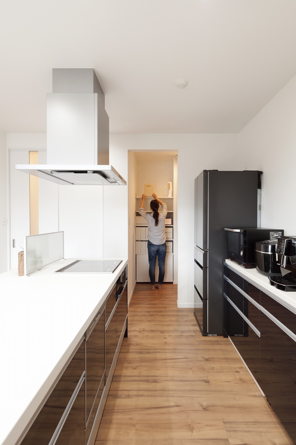 インナーガレージが自慢の家