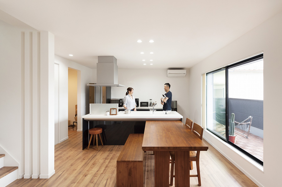 インナーガレージが自慢の家